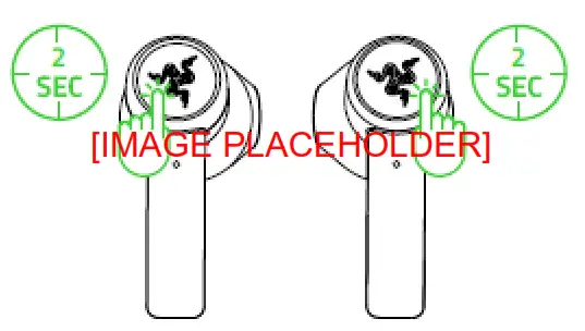 RAZER 344 Wireless Earphone - prompt