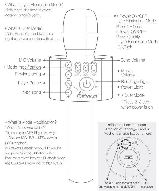 Doors Korea M37 Bluetooth Karaoke Mic 2