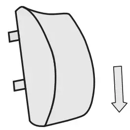 Fovera FO LS B Orthopedic Lumbar Support Memory Foam Cushion - use 1