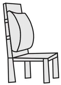 Fovera FO LS B Orthopedic Lumbar Support Memory Foam Cushion - use 2