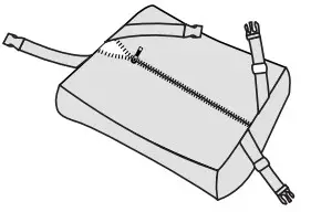 Fovera FO LS B Orthopedic Lumbar Support Memory Foam Cushion - use 4