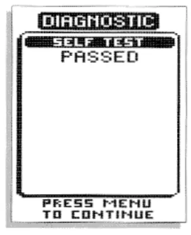 HUMMINBIRD 100 SX Fish Finder - DIAGNOSTIC