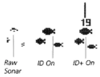 HUMMINBIRD 100 SX Fish Finder - desired setting