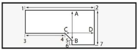 DIMENSIONS Belanger Laminates Laminate Countertop - DIAGONAL CORNER