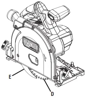 RYOBI PTS01 Brushless Cordless 6 1 2 Inch Track Saw - FIG 16