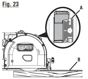 RYOBI PTS01 Brushless Cordless 6 1 2 Inch Track Saw - FIG 24