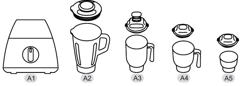 Maharaja Whiteline 750W Mixer Grinder with 4 Jars-fig-1