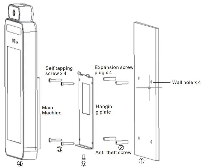 Wall-mounted installation