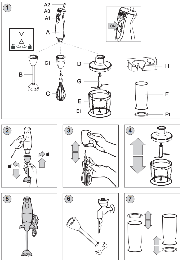 eta Piesso 3014 90000 Electric Stick Mixer with Accessories - 1