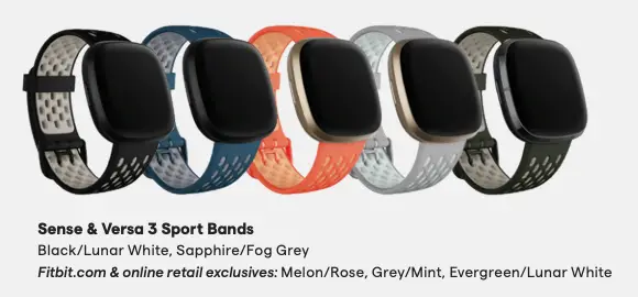 Sense & Versa 3 Sport Bands