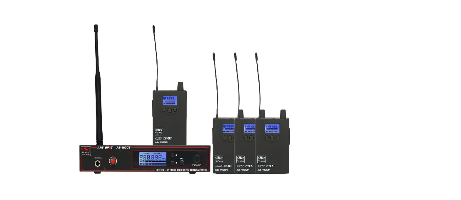 Galaxy Audio As-1100-4 Band Pack Wireless In-ear Monitor System User Instructions