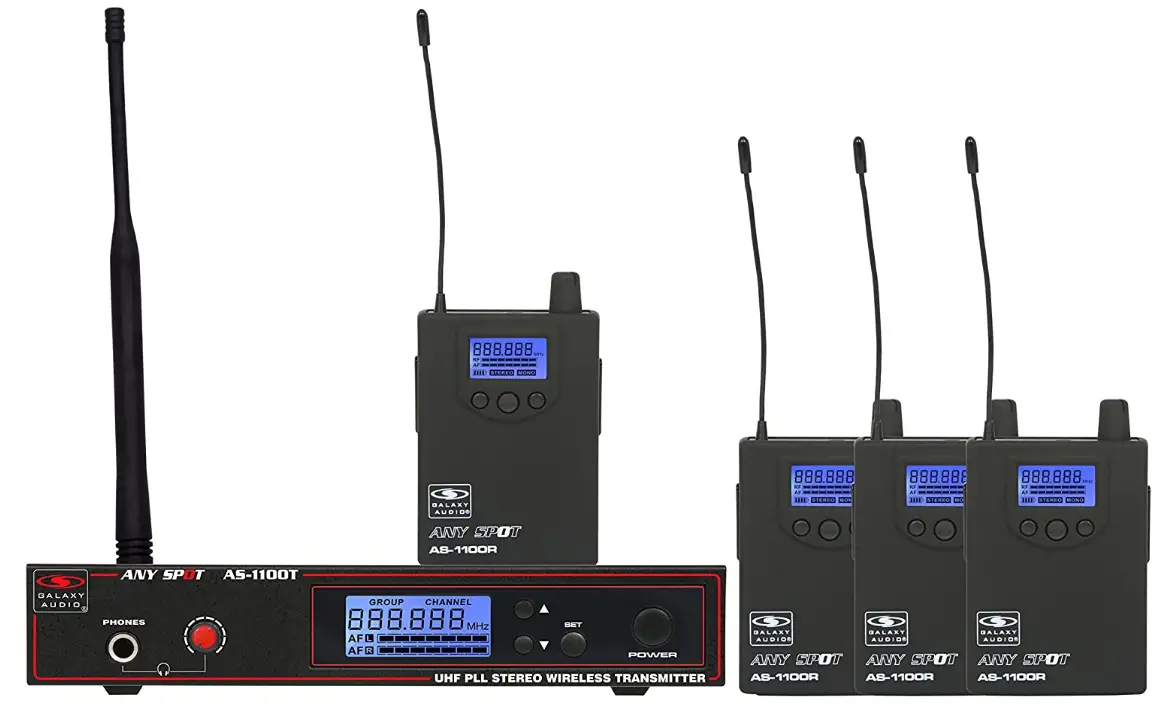 Galaxy Audio-AS-1100-4-Band-Pack-Wireless-In-Ear-Monitor-System