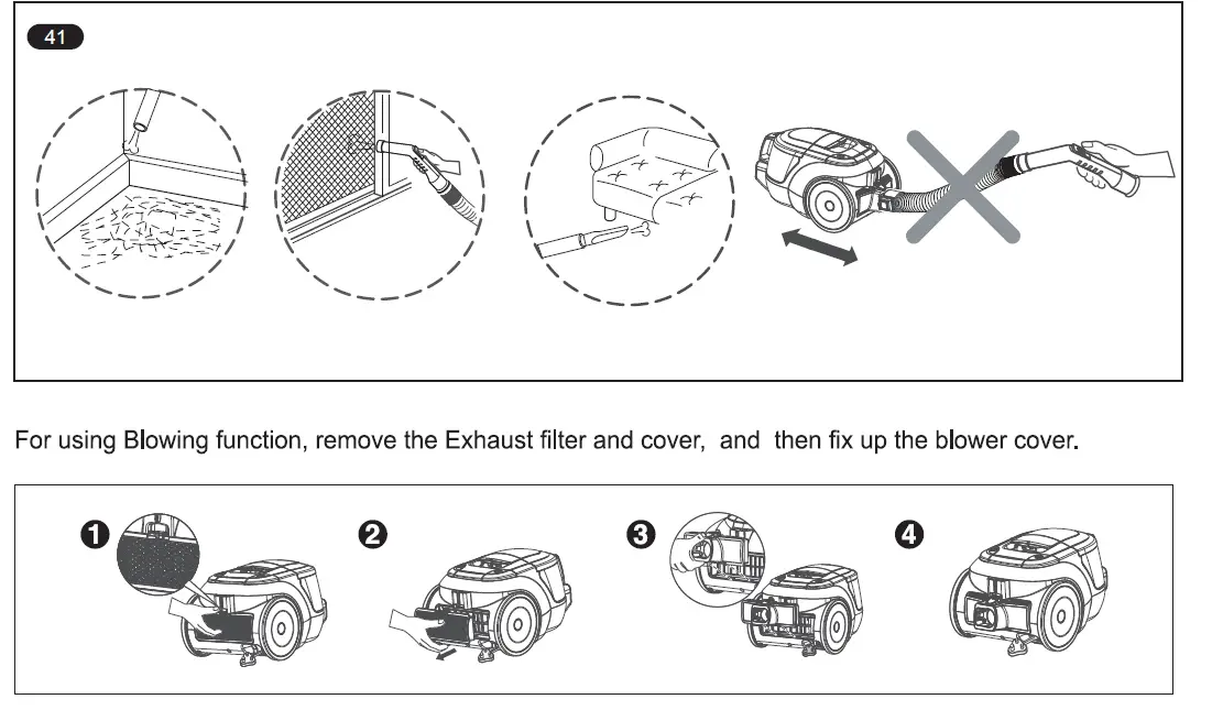 LG VC2216 cyclone vacuum cleaner Owner's fig 10