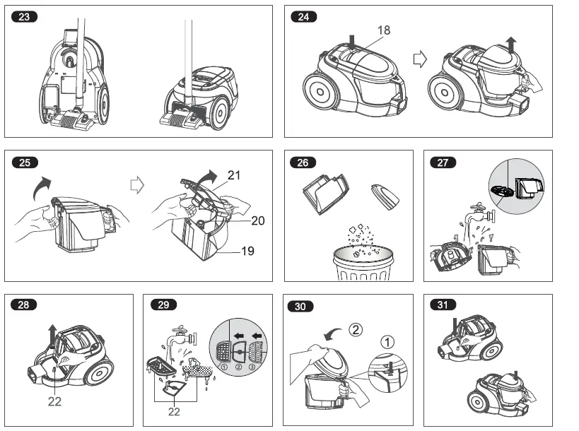 LG VC2216 cyclone vacuum cleaner Owner's fig 5