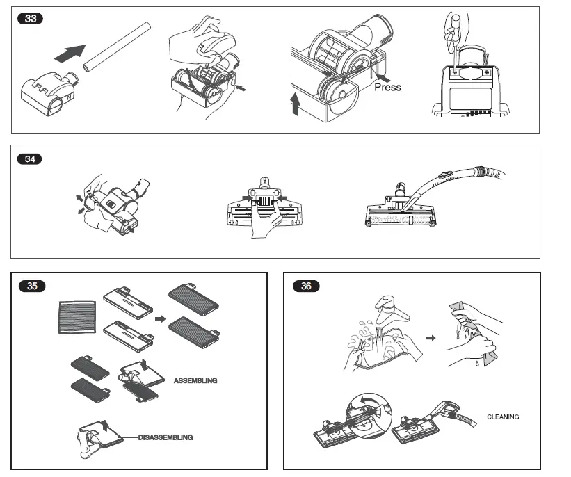 LG VC2216 cyclone vacuum cleaner Owner's fig 7
