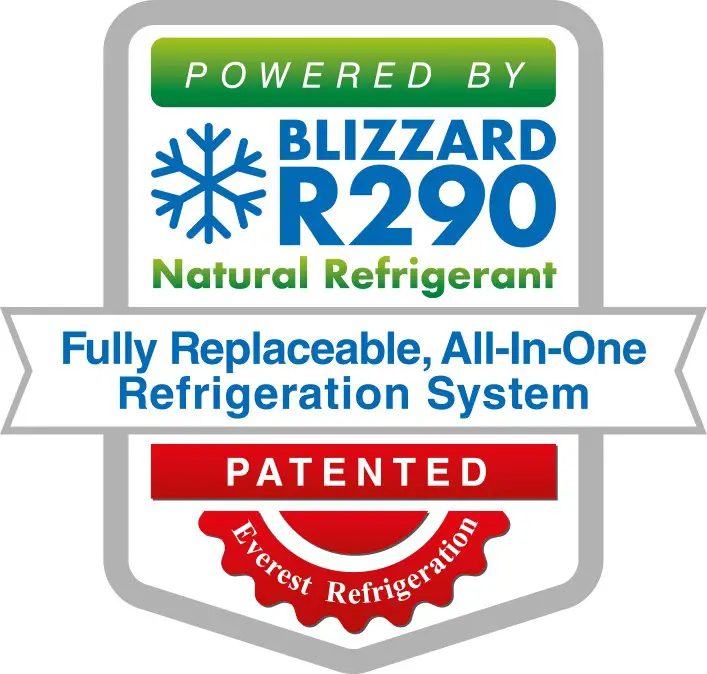 EUEREST Back Mount Under Counter Freezer