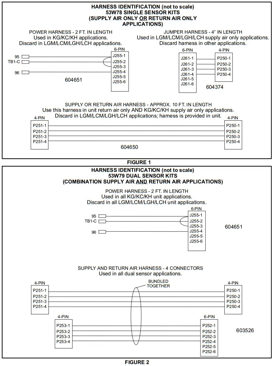 LENNOX 11K80 Sup and Ret Smoke Detector Kit - fig 13