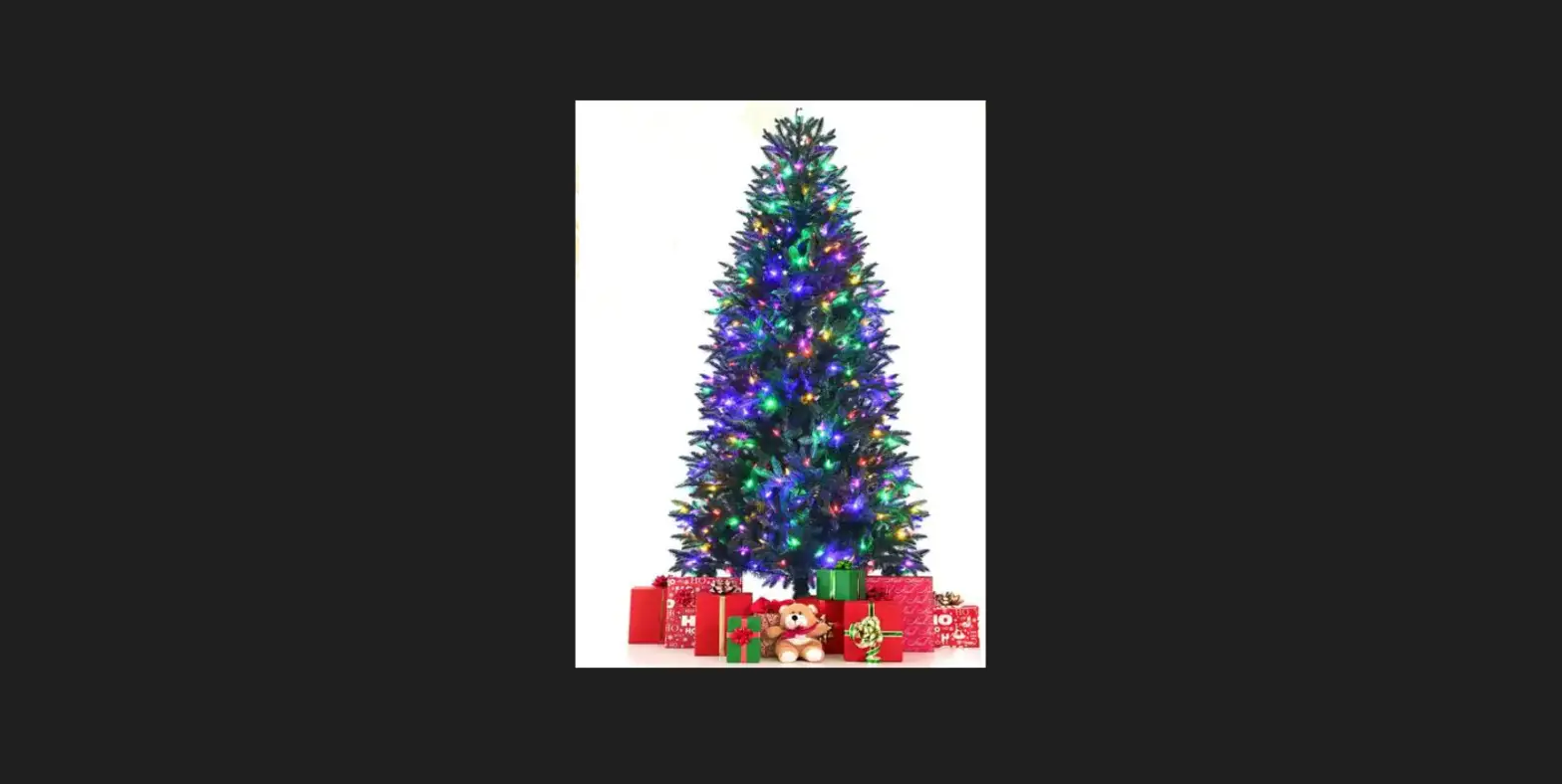 Gymax Gym08374 6 Ft. Pre-lit Artificial Christmas Tree Hinged Xmas Tree User Manual