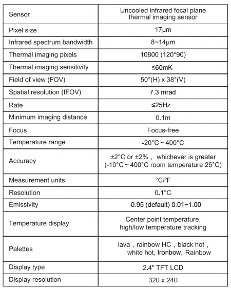 UNI-T UTi712S Professional Thermal Imager-fig22
