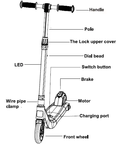 GYROCOPTERS YD531 Glow Kids Electric Scooter-1