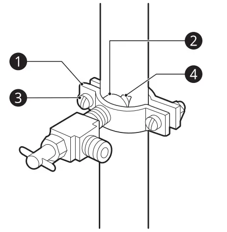 LG SRFVC2416S 24 cu ft French Door Refrigerator - clamp