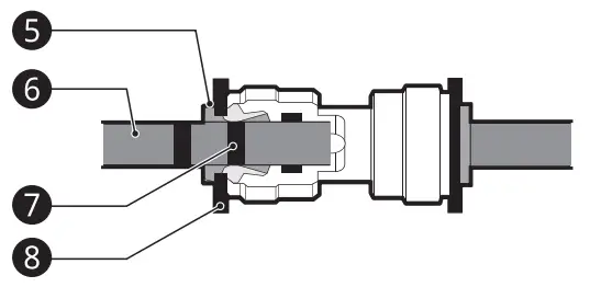 LG SRFVC2416S 24 cu ft French Door Refrigerator -connector 1