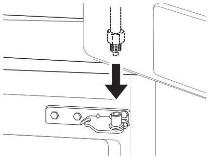 LG SRFVC2416S 24 cu ft French Door Refrigerator -middle hinge