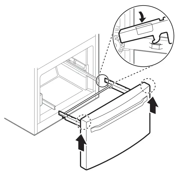 LG SRFVC2416S 24 cu ft French Door Refrigerator -nonscratching6