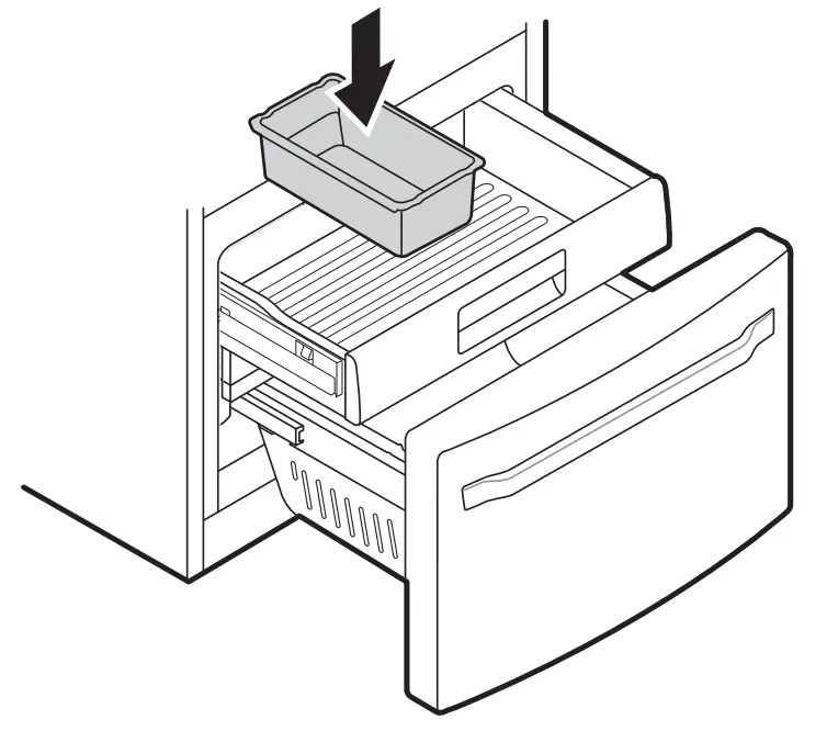 LG SRFVC2416S 24 cu ft French Door Refrigerator -nonscratching8