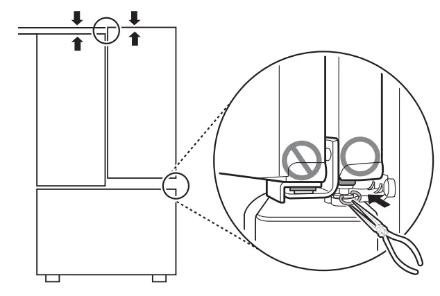 LG SRFVC2416S 24 cu ft French Door Refrigerator -provided