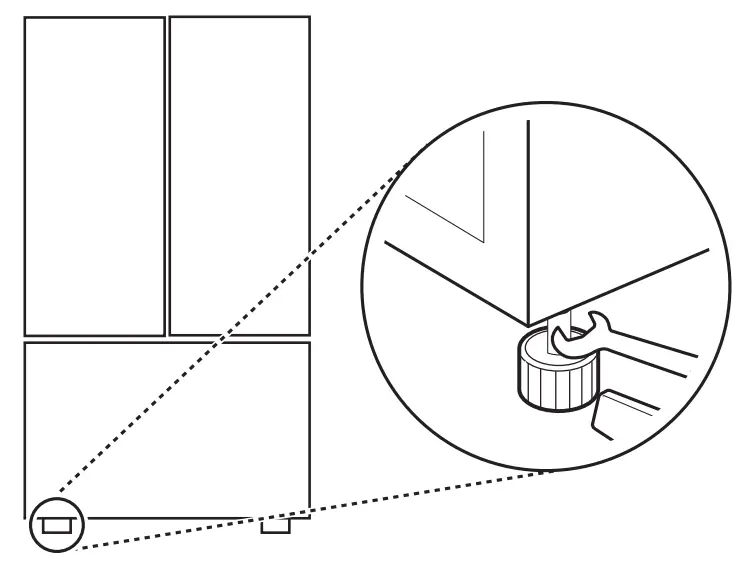 LG SRFVC2416S 24 cu ft French Door Refrigerator -suffice
