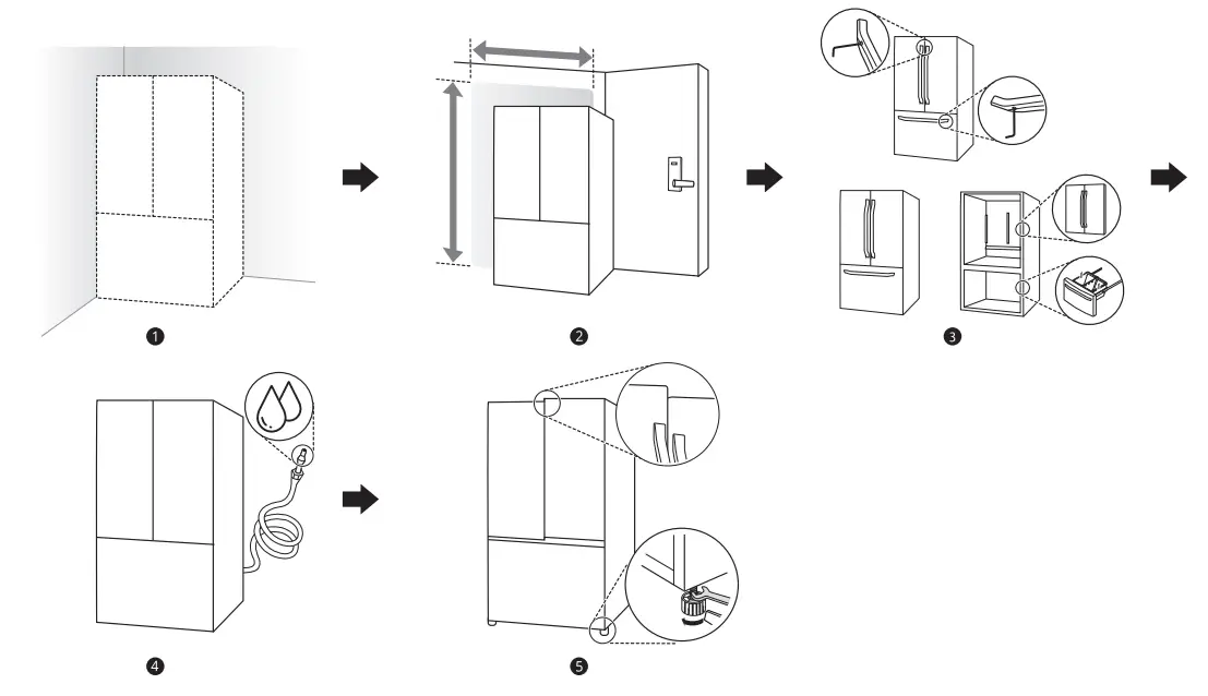 LG SRFVC2416S 24 cu ft French Door Refrigerator