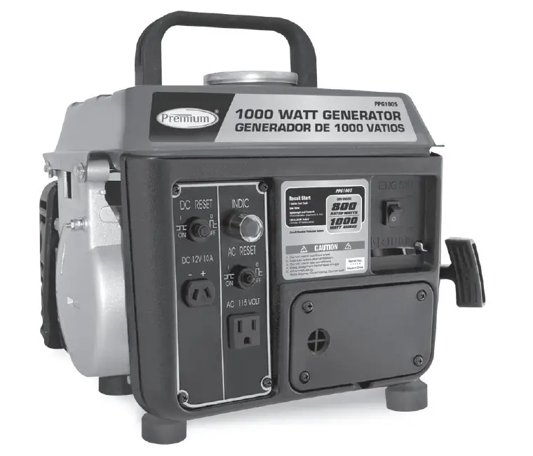 Premium PPG1005 1000 Watt 2 Stroke Generator FIG (1)