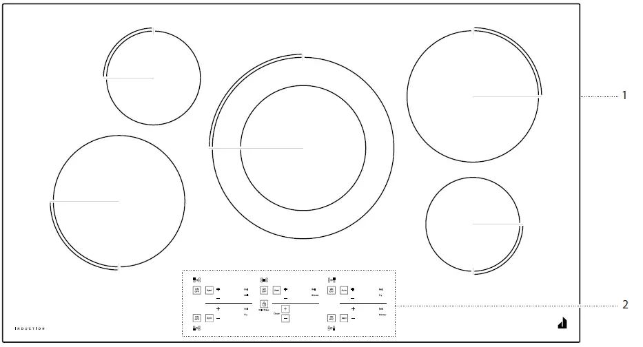 JENNAIR-JIC4536KS -36 -92-2-Cm)-Touch-Activated-Electronic-Induction-Cooktop-FIG-1