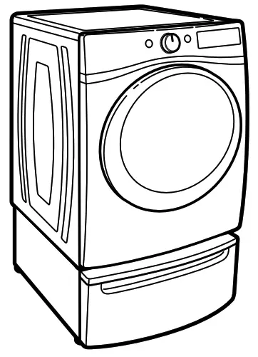 Whirlpool YWED97HEDW Electronic Dryer - Pedestal