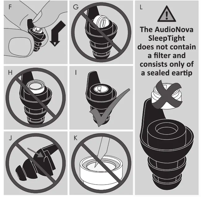 AudioNova Active 22 dB Reusable Earplugs -