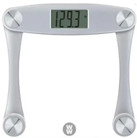 weight watchers WW202SZ Display Silver Scale