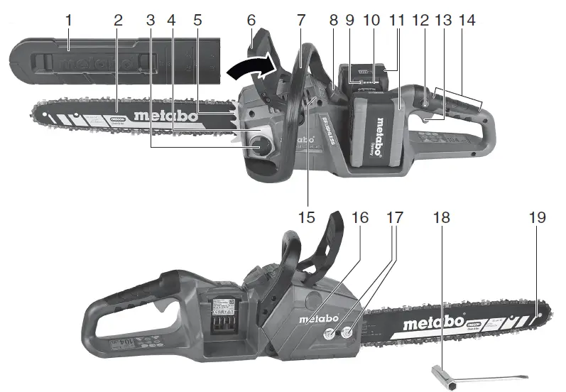 metabo-MS-36-18-LTX-BL-40 Cordless-Chain-Saw-13