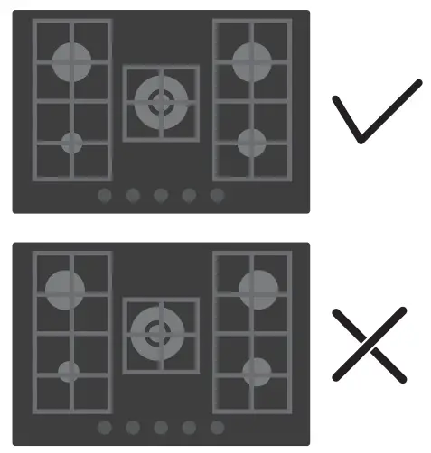 HOOVER HVG6DC5B Gas Hob -fig2