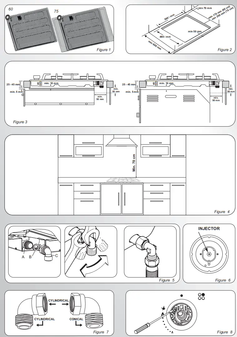 HOOVER HVG6DC5B Gas Hob -fig5