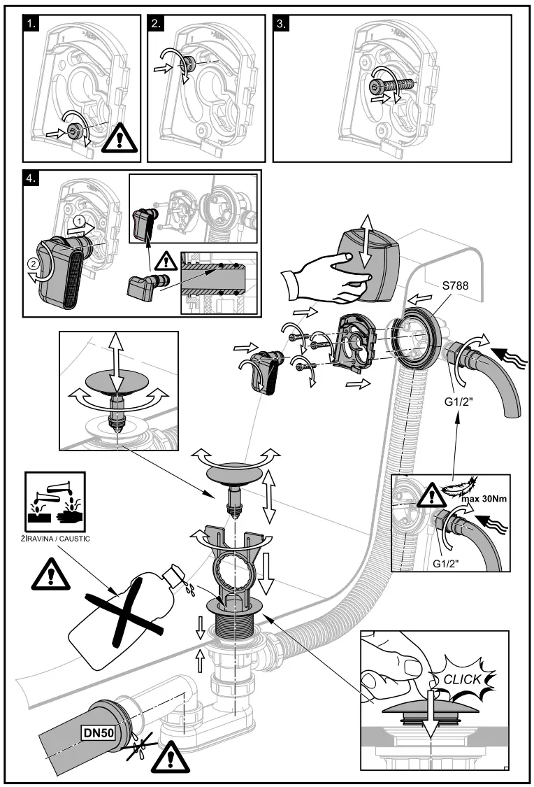 Alca PLAST A509KM Bath Drain Overflow - Fig 3