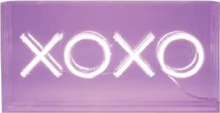 anko 43183302 LED Neon Light Xoxo