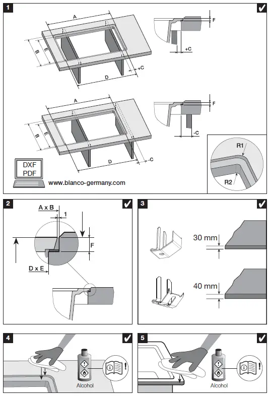 BLANCO ZENAR 45 S-F Silgranit Washbasin-2