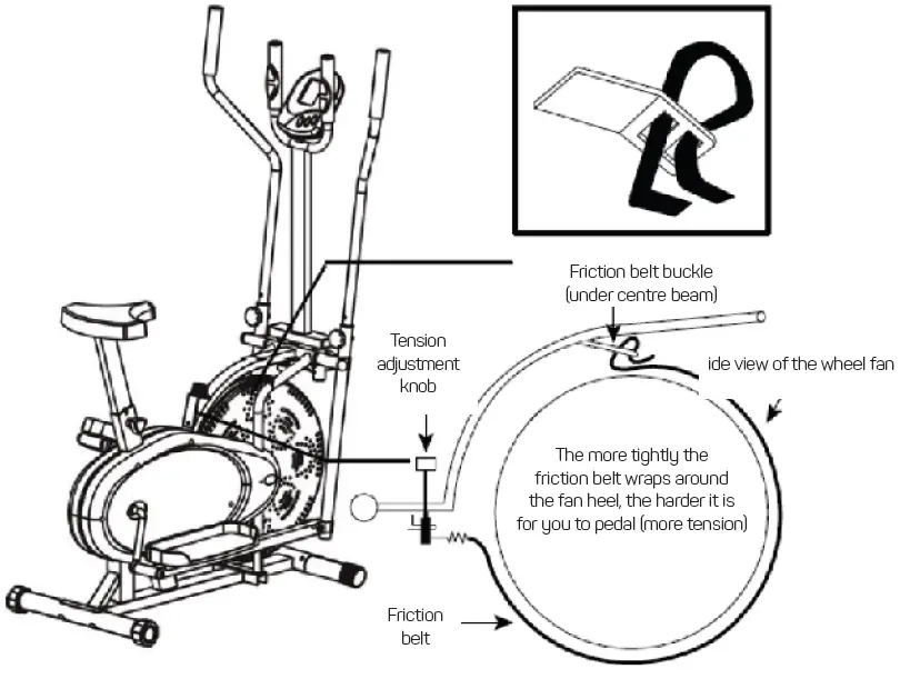 FITFIU-BELI-120-Elliptical-trainer-with-adjustable-saddle-fig-10