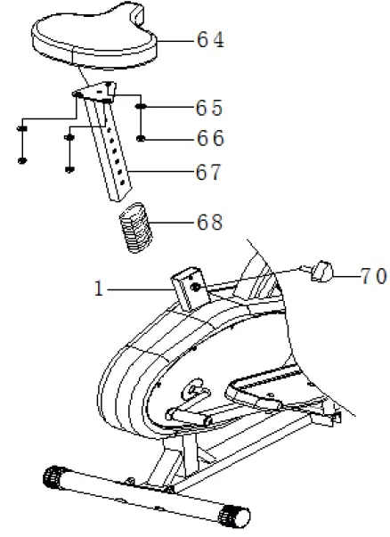 FITFIU-BELI-120-Elliptical-trainer-with-adjustable-saddle-fig-7