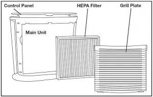 Homedics AF-75 Hypoallergenic HEPA Air Cleaner Manual