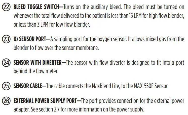MaxBlend Low Flow High Flow For Precision Blender Instructions - Side Views