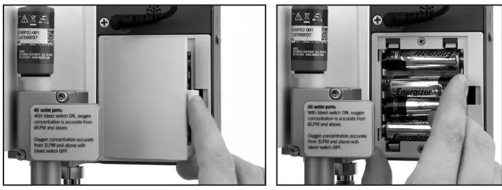 MaxBlend Low Flow High Flow For Precision Blender Instructions - To install the batteries