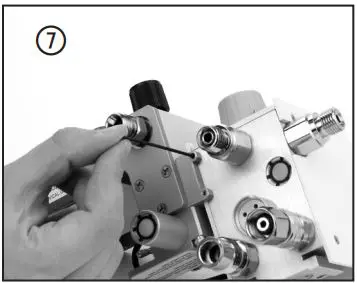 MaxBlend Low Flow High Flow For Precision Blender Instructions - Using a 1 16” hex key