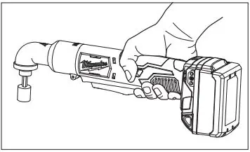 milwaukee M18 2 Speed Right Angle Impact Driver and Wrench User Manual - Starting, Stopping and Controlling Speed
